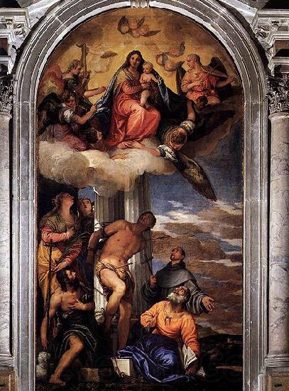 Paolo Veronese Virgin and Child with Saints France oil painting art